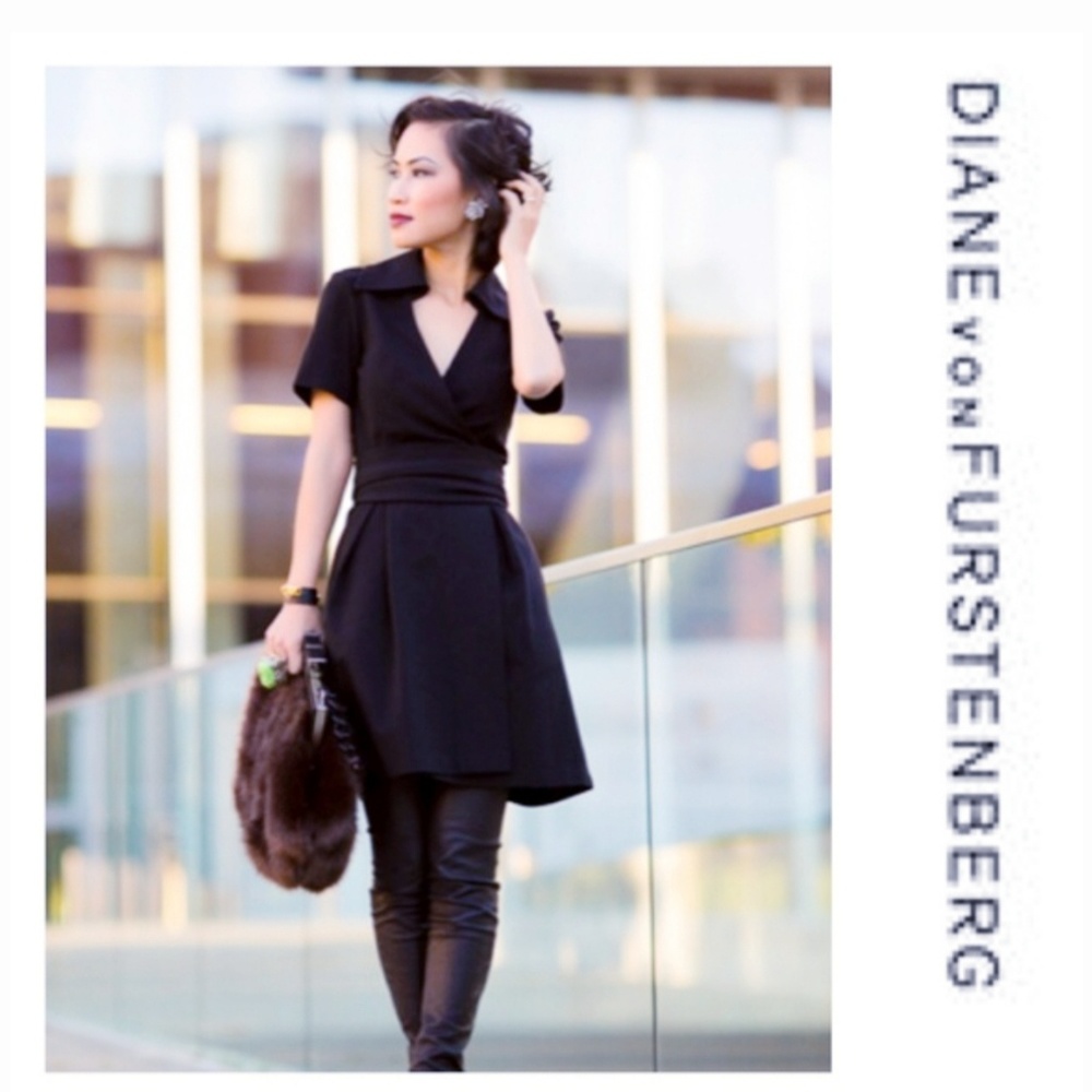 Diane von Fürstenberg Navy Dress